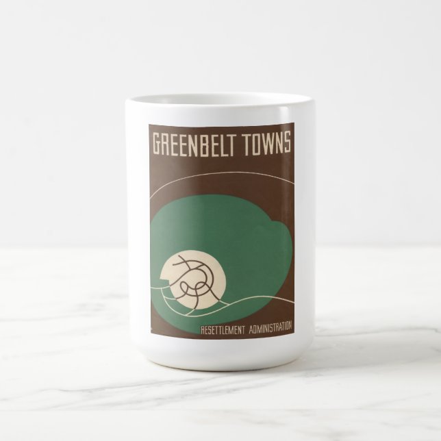 Imagen de las ciudades del Greenbelt en la taza (Centro)