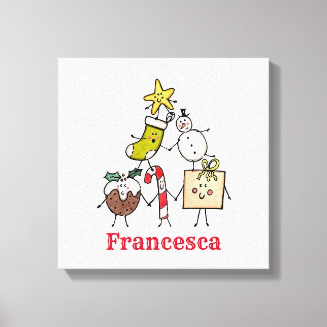 Imagen de lienzo de caracteres de Navidades person (Anverso)