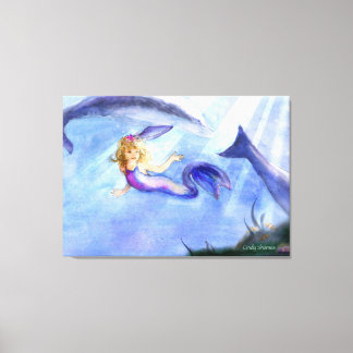 imagen de lienzo de sirena