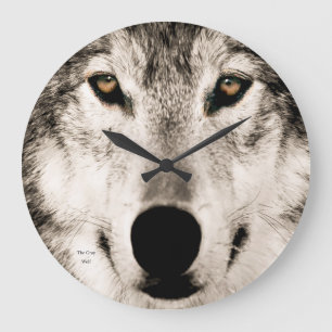 Imagen de lobo para reloj de pared acrílico