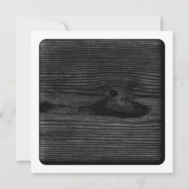 Imagen de madera negra. (Anverso)