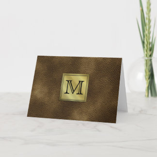 Imagen de Monograma Personalizado impresa. Marron.
