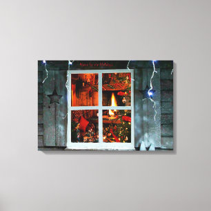 Imagen de navidades para Canva de lienzo envuelto 