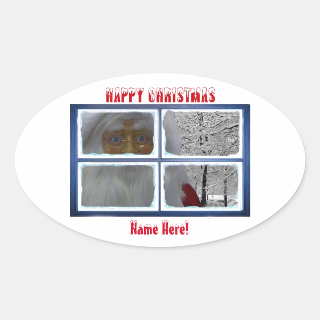 Imagen de navidades para Pegatinas Oval-Glossy (Anverso)