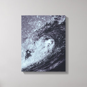 Imagen de olas del océano en lienzo