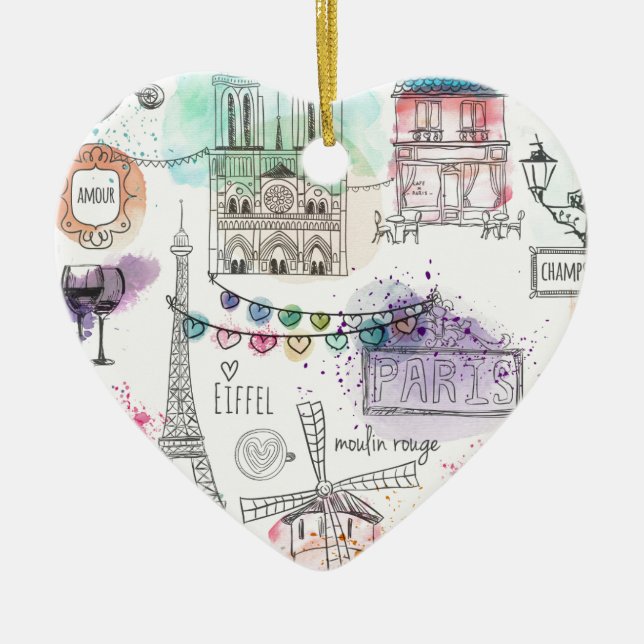 Imagen de Ornamento de Navidad-París (Frente)