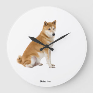 Imagen de perro para reloj de pared redonda (grand