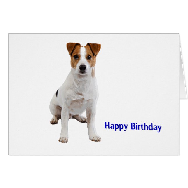 Imagen de perro para tarjeta de bienvenida de cump (Anverso (Horizontal))