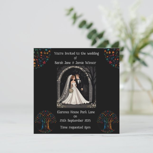 Imagen de Personalizado de invitación personalizad (Anverso de pie)