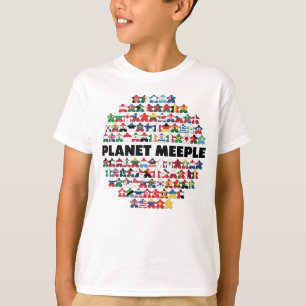 Imagen de planeta, camiseta de niños con texto neg