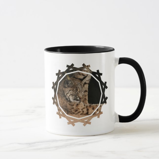 Imagen de una taza de café del lince (Derecha)