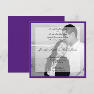Imagen de Vellum Invitación a matrimonio cuadrado