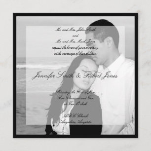 Imagen de Vellum Invitación a matrimonio cuadrado