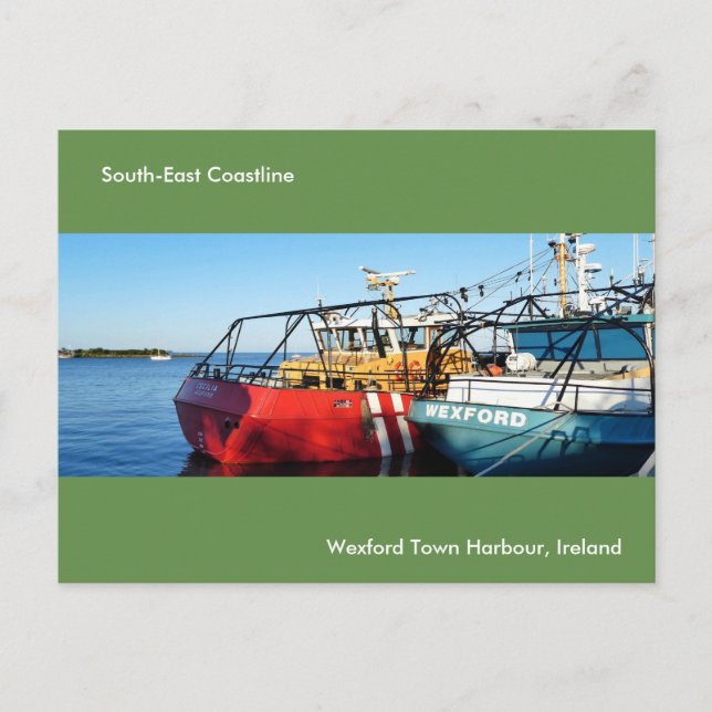 Imagen del barco pesquero para la postal (Anverso)