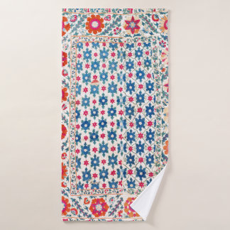 Imagen del bordado de Kermina Suzani en Uzbekistán