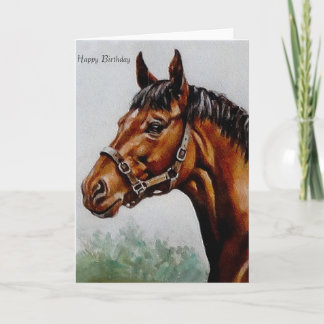 Imagen del caballo para la tarjeta de felicitación