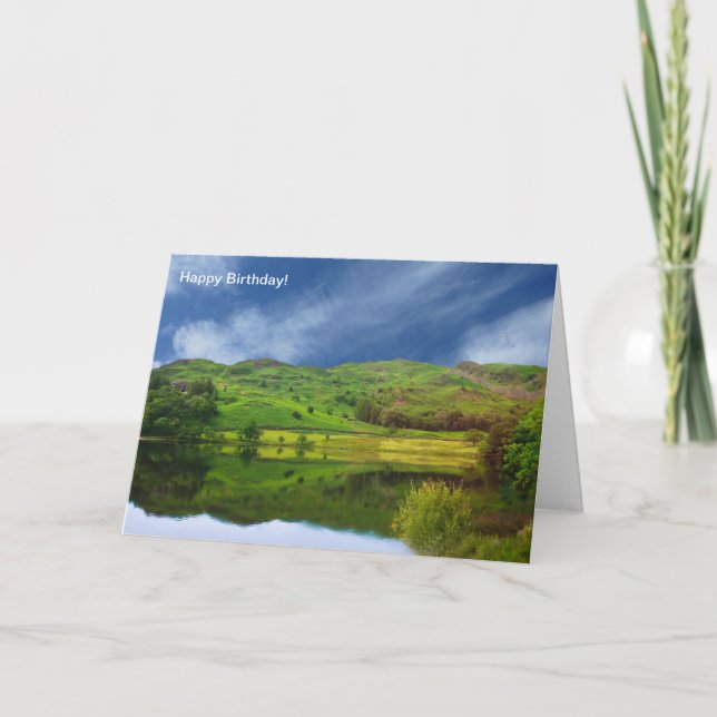 Imagen del distrito del lago para la tarjeta de (Anverso)