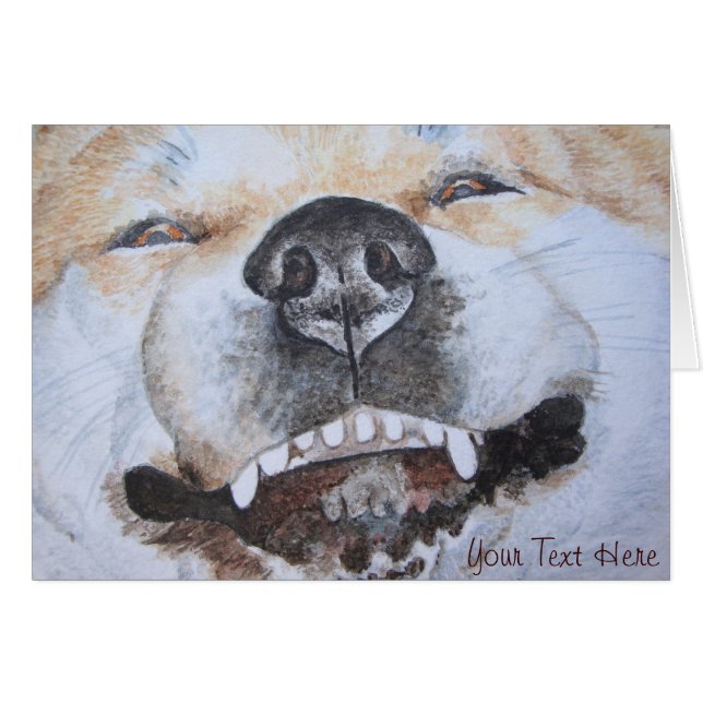 imagen del lindo y gracioso perro sonriente akita (Anverso (Horizontal))