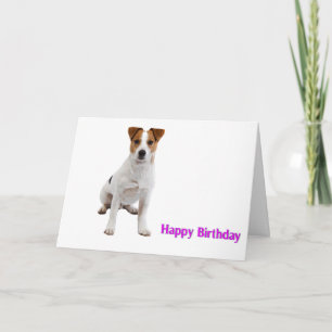Imagen del perro para la tarjeta de felicitación