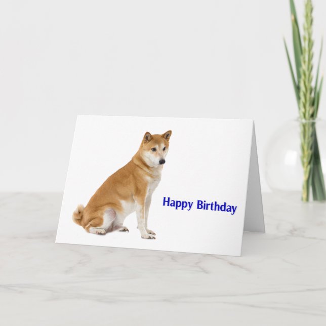Imagen del perro para la tarjeta de felicitación (Anverso)