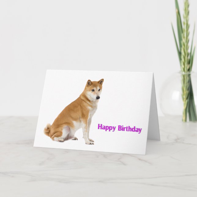 Imagen del perro para la tarjeta de felicitación (Anverso)