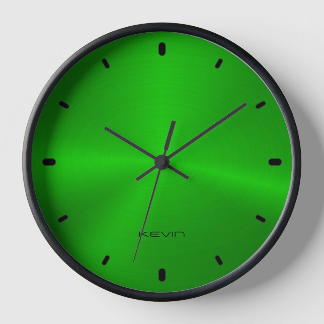 Imagen del Reloj de Textura Metálica Verde brillan (Anverso)