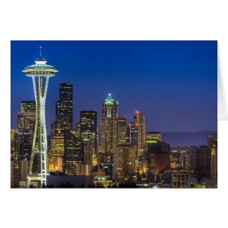 Imagen del Skyline Seattle en horas de la mañana.