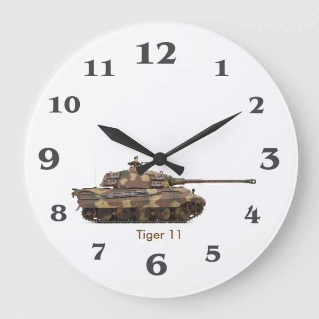 Imagen del tanque del tigre para el reloj de pared (Anverso)