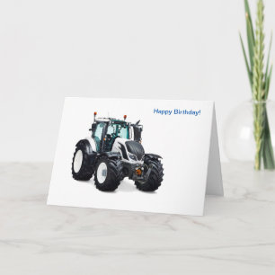 Imagen del tractor para la tarjeta de felicitación