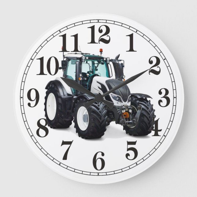 Imagen del tractor para reloj de pared redonda (Anverso)