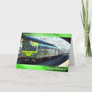 Imagen del tren para la tarjeta de felicitación