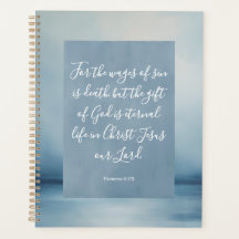 Imagen del versículo bíblico Romanos 6:23 Cuaderno