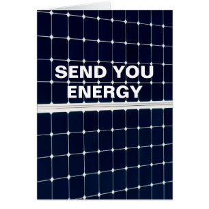 Imagen divertida de un panel de energía solar
