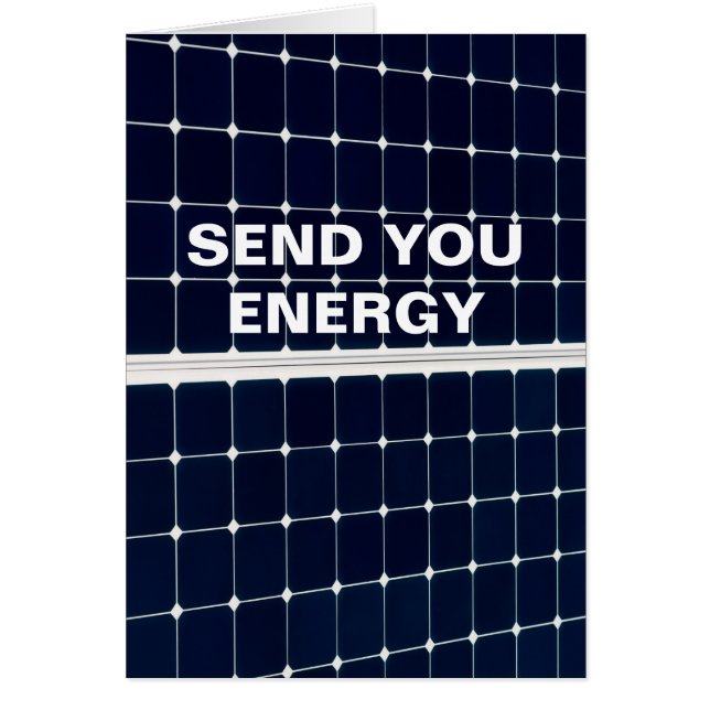 Imagen divertida de un panel de energía solar (Frente)