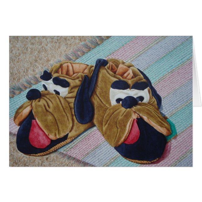 imagen divertida de zapatillas de perro (Anverso (Horizontal))