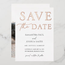 Imagen elegante Guardar la invitación al Relieve m