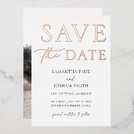 Imagen elegante Guardar la invitación al Relieve m