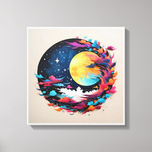 Imagen impresa en lienzo para colores hermosos, 18