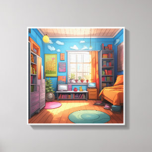 Imagen impresa en lienzo para colores hermosos, 46