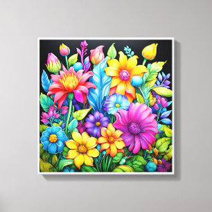 Imagen impresa en lienzo para obtener colores herm