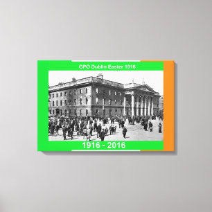 Imagen irlandesa de 1916 para lienzo envuelto