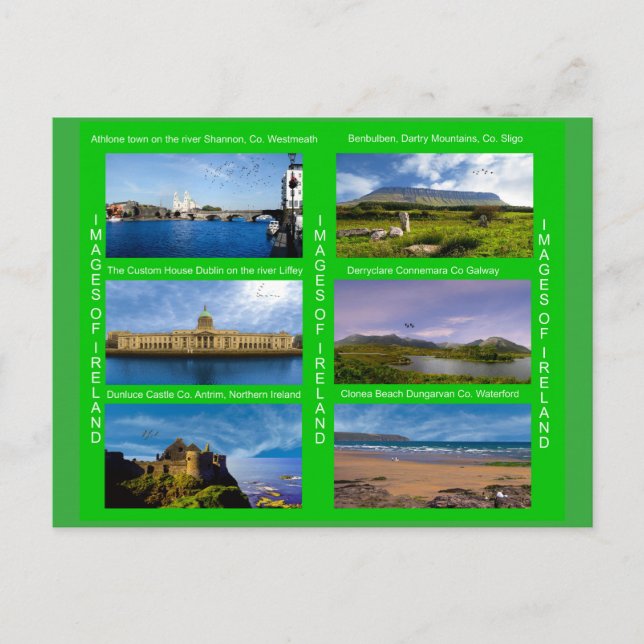 Imagen irlandesa para postal (Anverso)