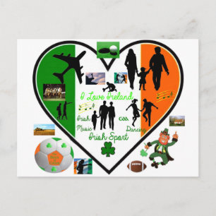 Imagen irlandesa para postal