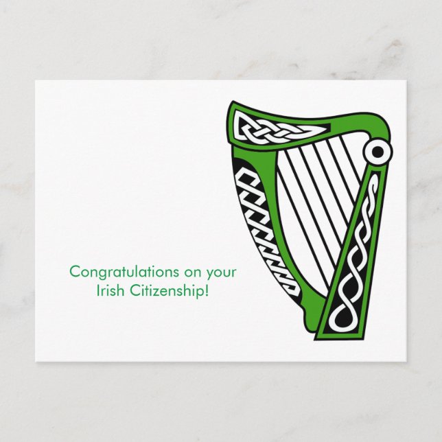 Imagen irlandesa para postal (Anverso)