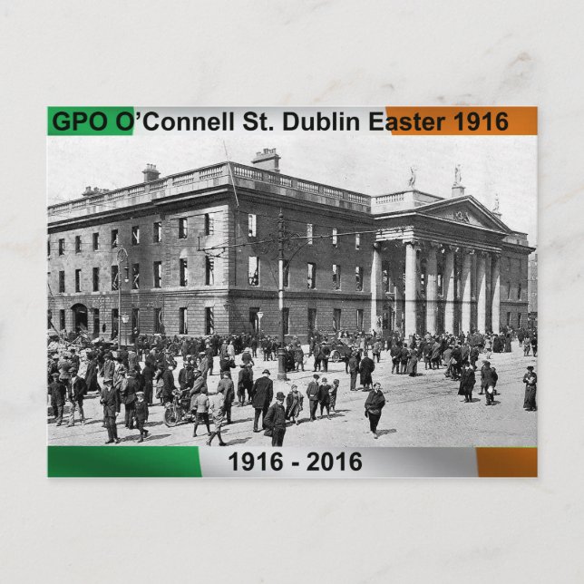 Imagen irlandesa para postal de 1916 (Anverso)
