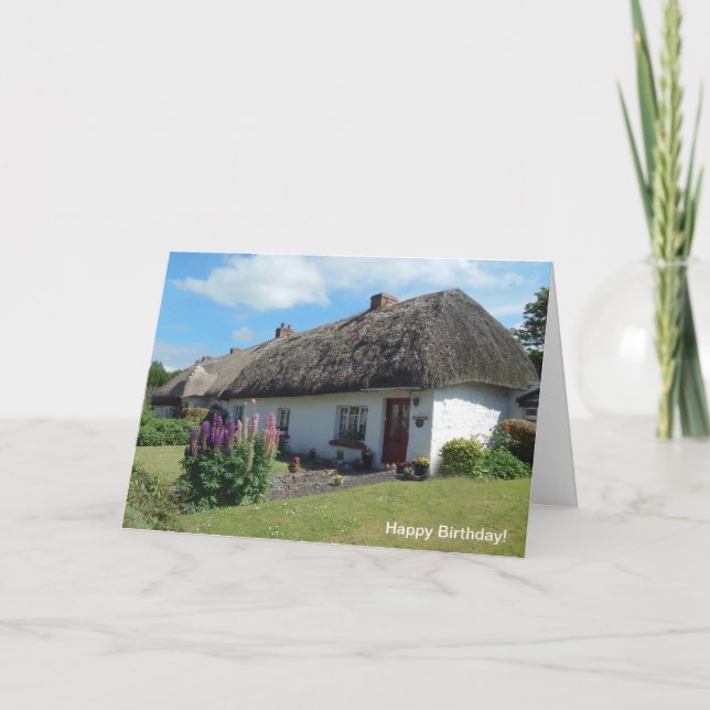 Imagen irlandesa para tarjeta de bienvenida de cum (Anverso)