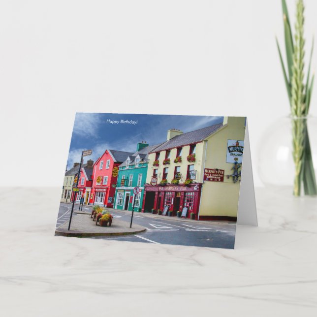 Imagen irlandesa para tarjeta de bienvenida de cum (Anverso)