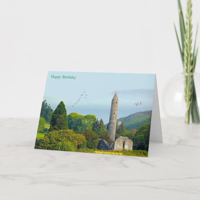 Imagen irlandesa para tarjeta de bienvenida de cum (Anverso)