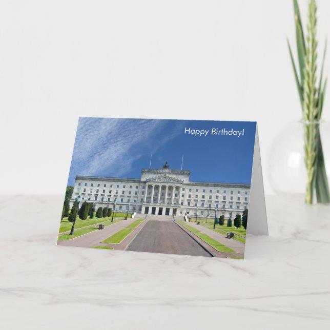 Imagen irlandesa para tarjeta de felicitación dobl (Anverso)