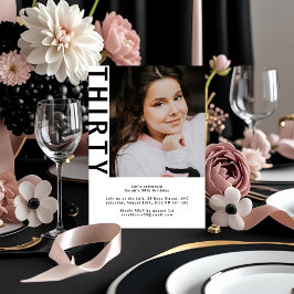 Imagen moderna Invitación a cumpleaños número 30 B